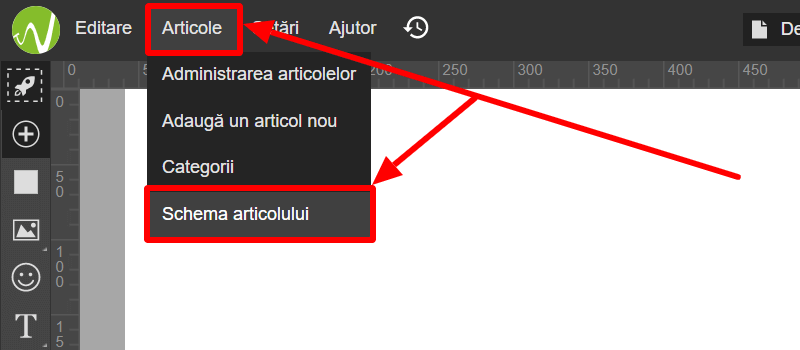 Accesarea schemelor pentru articole Accesarea schemelor pentru articole