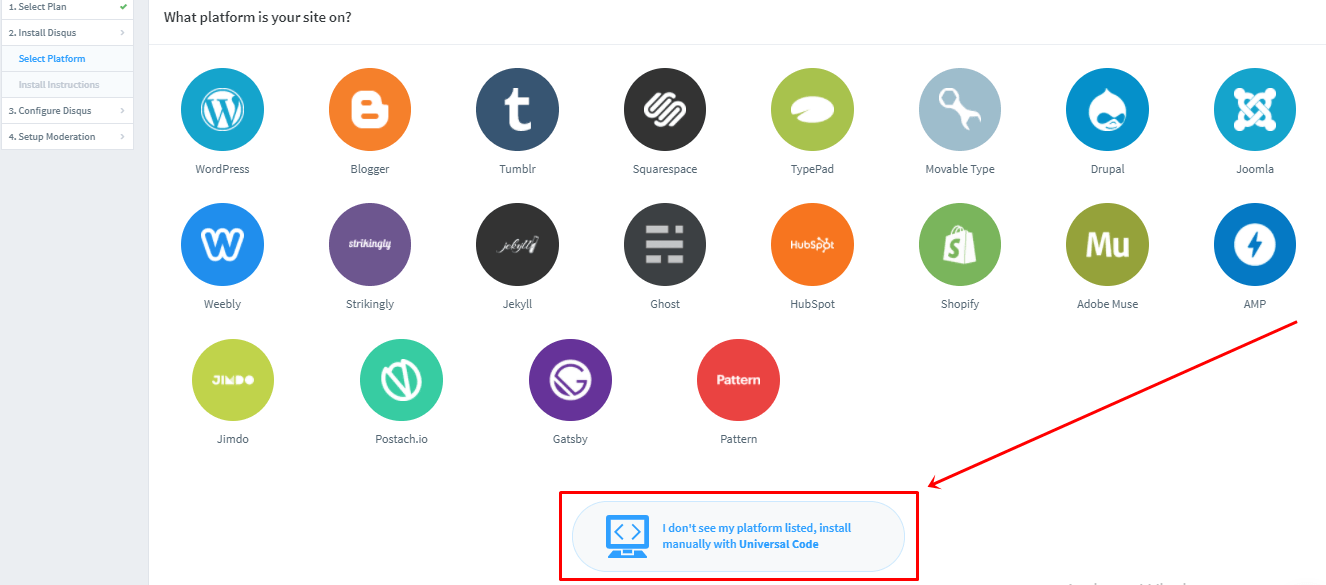 Alege opțiunea ”Universal Code” Alege opțiunea ”Universal Code”